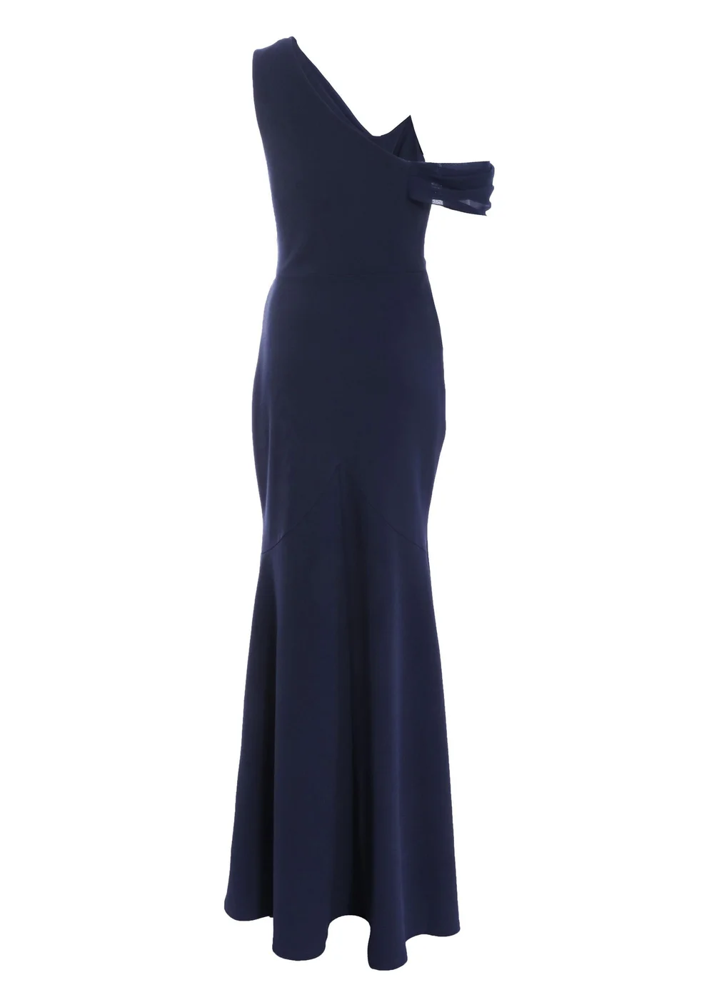 Quiz Blue Asymmetric Cowl Neck Maxi Dress - 14 Quiz Blue Asymmetric Cowl Neck Maxi Dress - 14