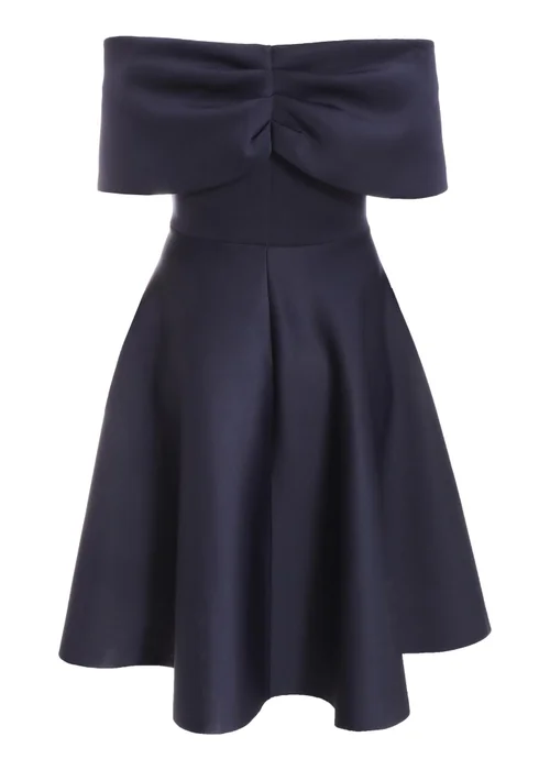 Quiz Blue Curve Midi Skater Dress - 18 Image 5