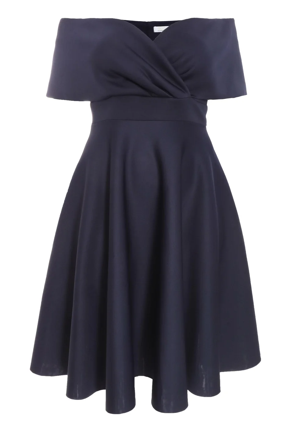 Quiz Blue Curve Midi Skater Dress - 18 Image 4