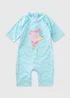 Girls Blue Ice Cream Surf Suit (1-7yrs) - 1 to 1 half years Image 1