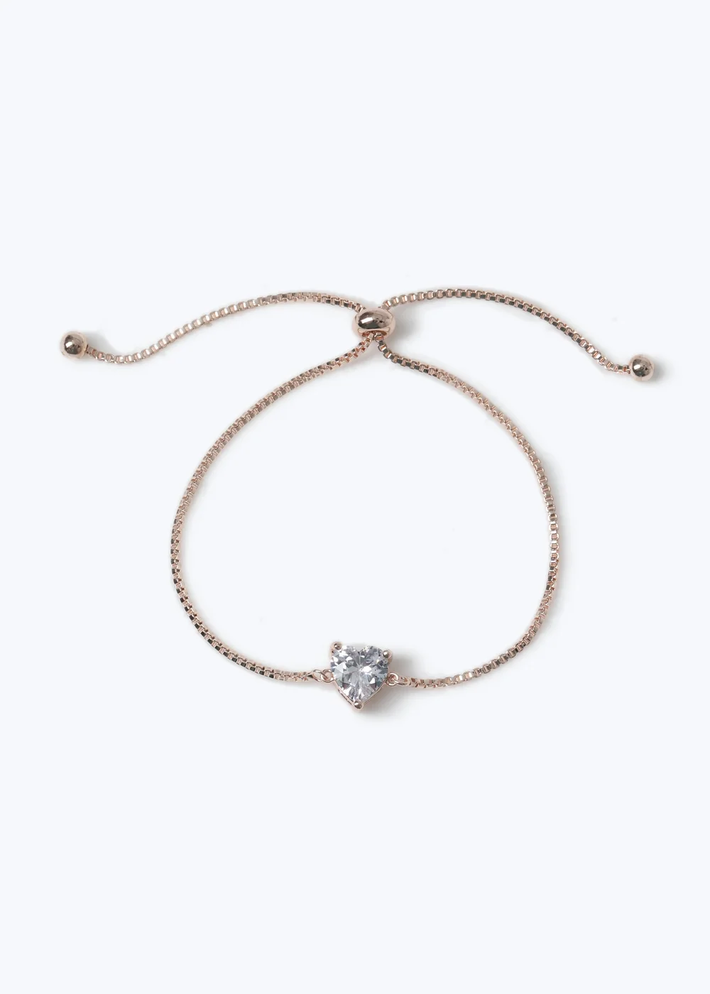 Gold Heart Bracelet - One Size Image 1