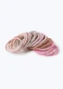 25 Pack Multicolour Hair Bobbles - One Size Image 1