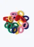 Multicoloured 20 Pack Hair Bobbles - One Size Image 1