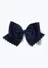Navy Bow Clip - One Size Image 1
