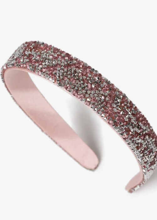 Muse Rhinestone Pink Headband - One Size Image 1
