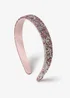 Muse Rhinestone Pink Headband - One Size Image 2
