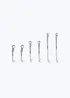 Silver 3 Pack Hoop Earrings - One Size Image 3