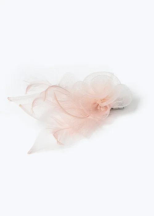 Pink Flower Hair Clip - One Size Image 2