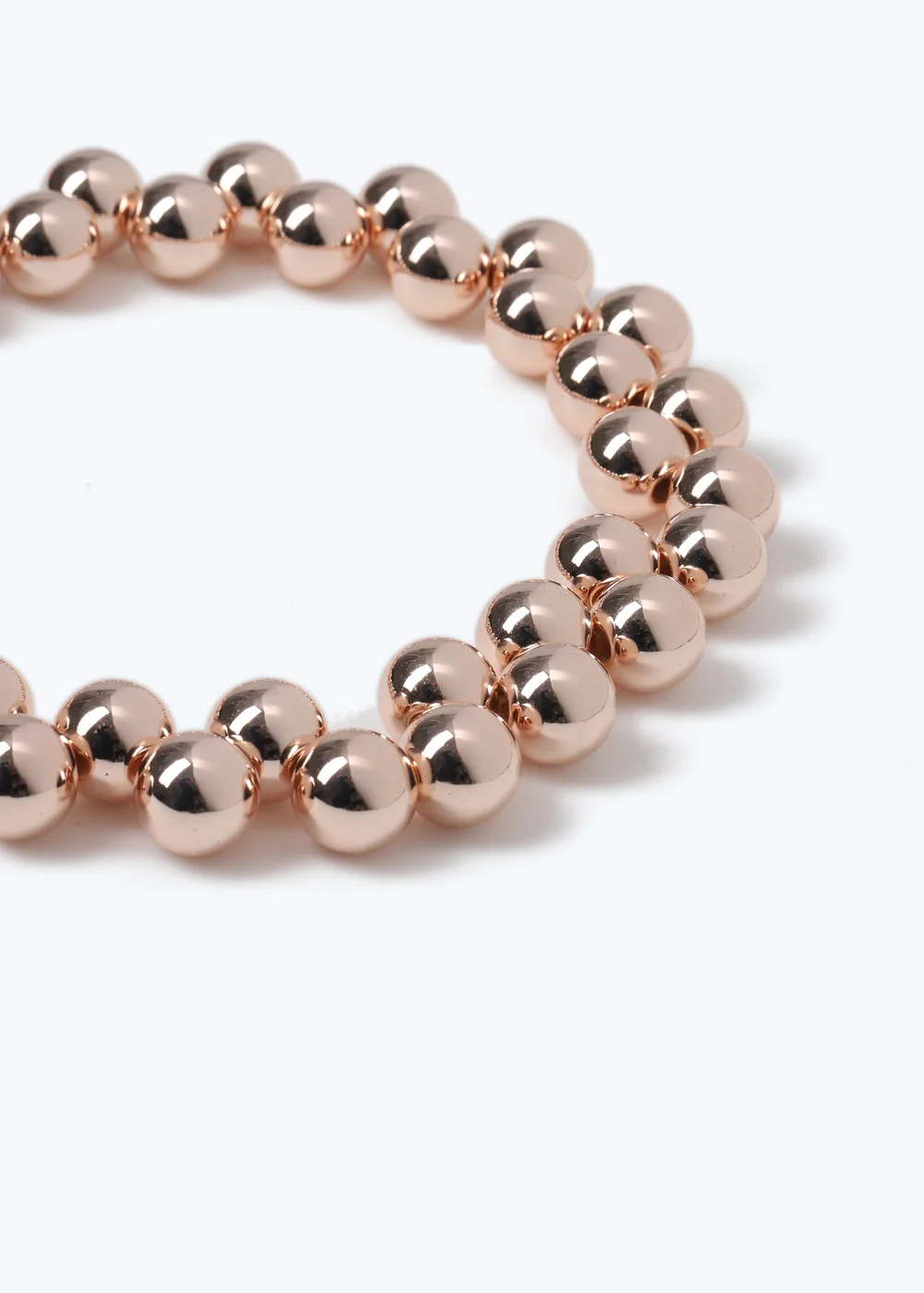 Rose Gold Ball Collar - One Size Image 2