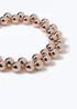 Rose Gold Ball Collar - One Size Image 2