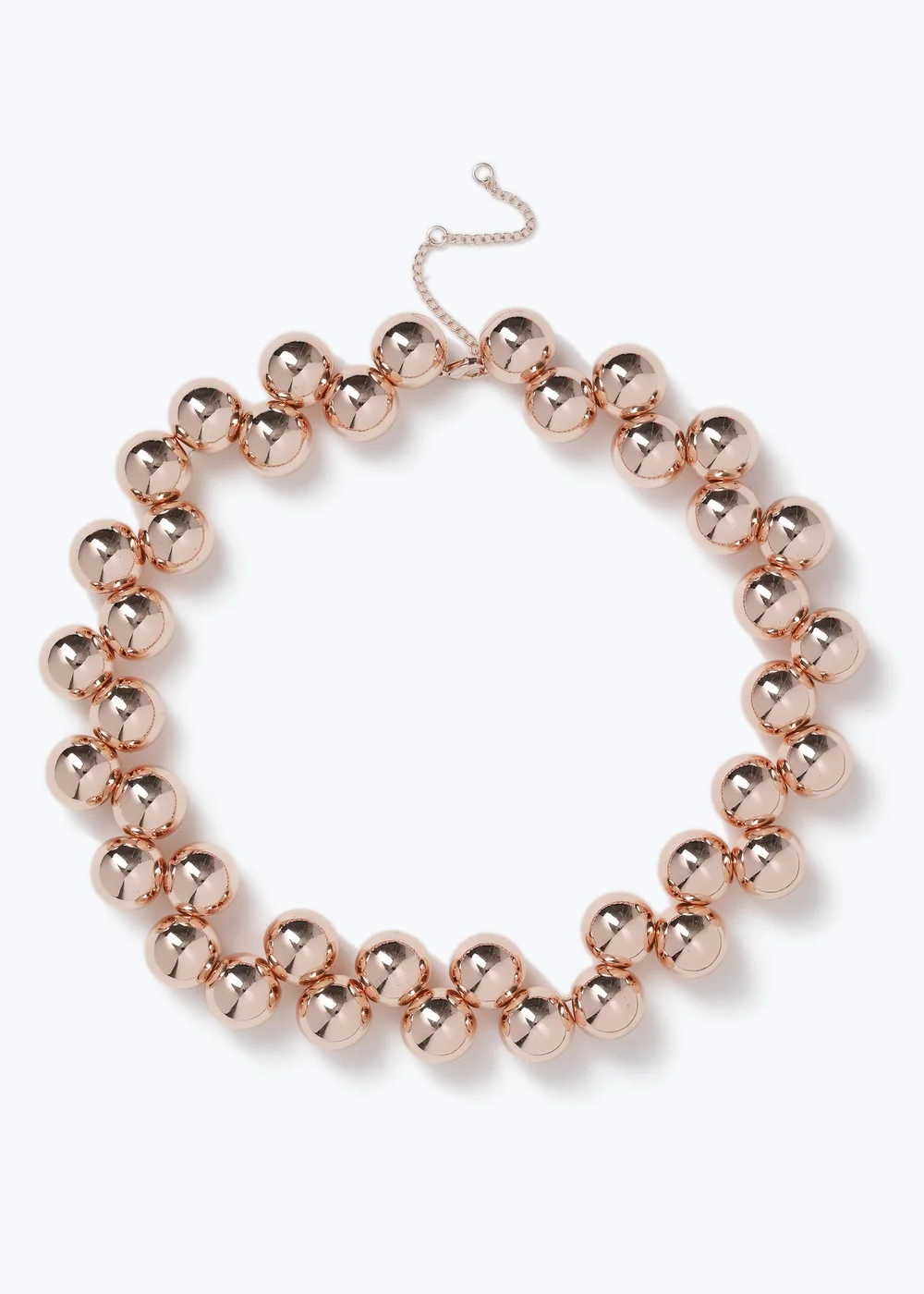 Rose Gold Ball Collar - One Size Image 1