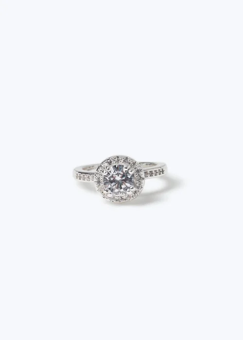 Muse Silver Cubic Zirconia Ring - One Size Image 1