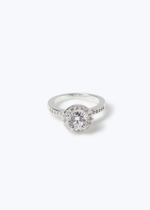 Muse Silver Cubic Zirconia Ring - One Size Image 2