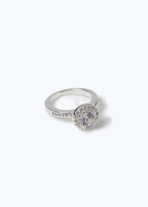 Muse Silver Cubic Zirconia Ring - One Size Image 3