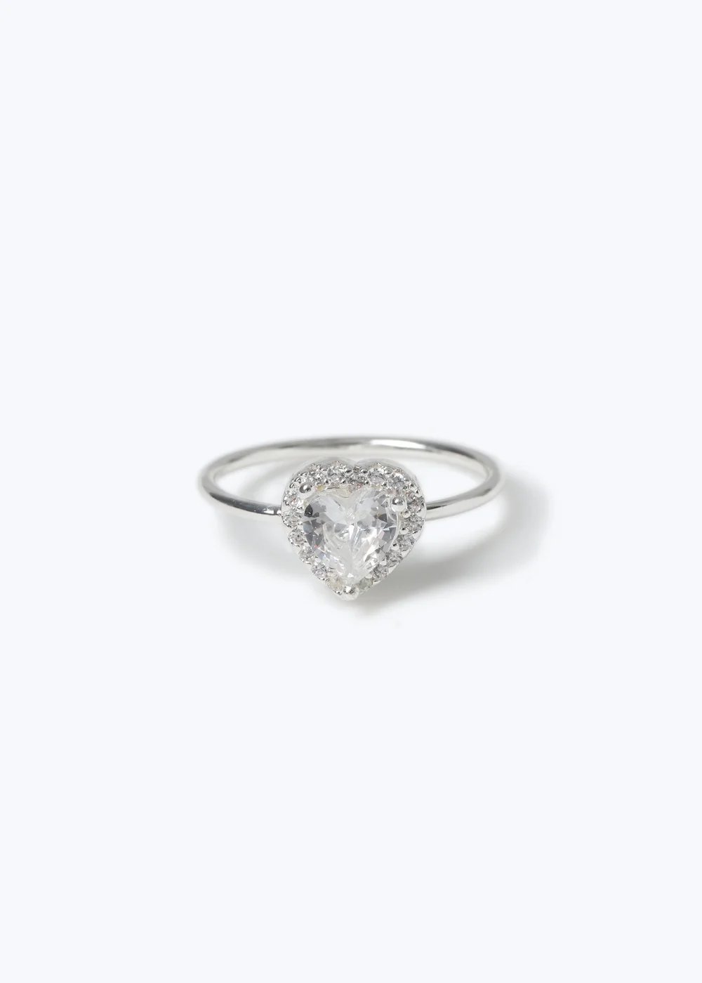 Muse Silver Heart Ring - One Size Image 2