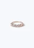 Muse Rose Gold Cubic Zirconia Ring - One Size Image 1