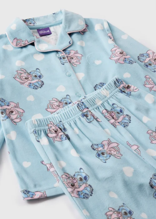 Disney Kids Blue Stitch & Angel Pyjamas (1-7yrs) - 1 half year to 2 Image 2