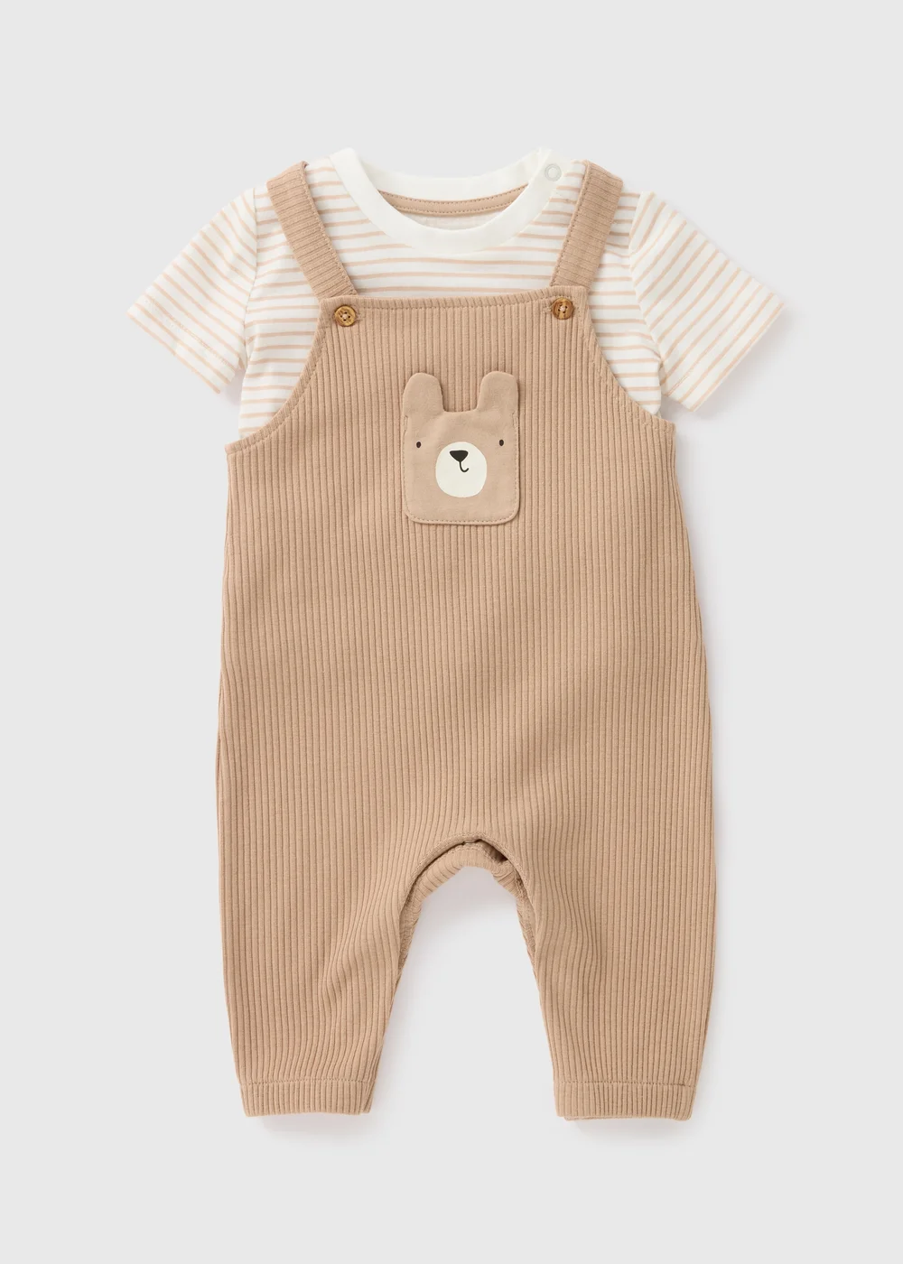 Baby Bear T-Shirt & Dungaree Set (Newborn-23mths) - Age 0 - 3 Months Image 1