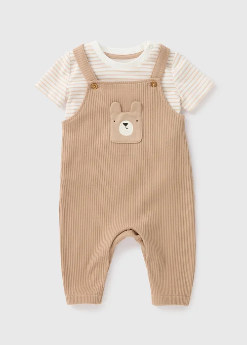 Baby Bear T-Shirt & Dungaree Set (Newborn-23mths) - Age 0 - 3 Months Image 1