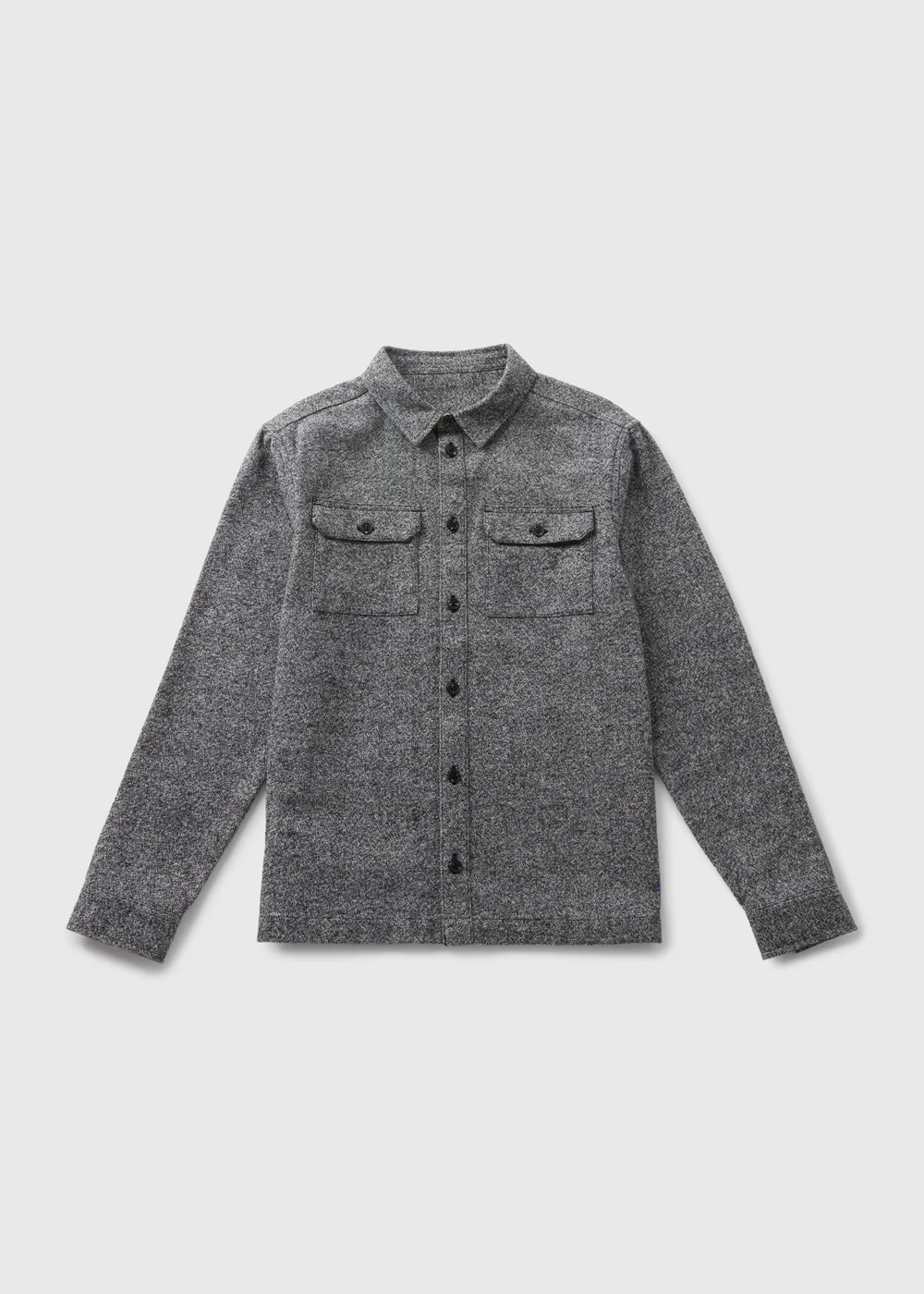 Boys Charcoal Grindle Shirt (7-15yrs) - Age 7 Years Image 1