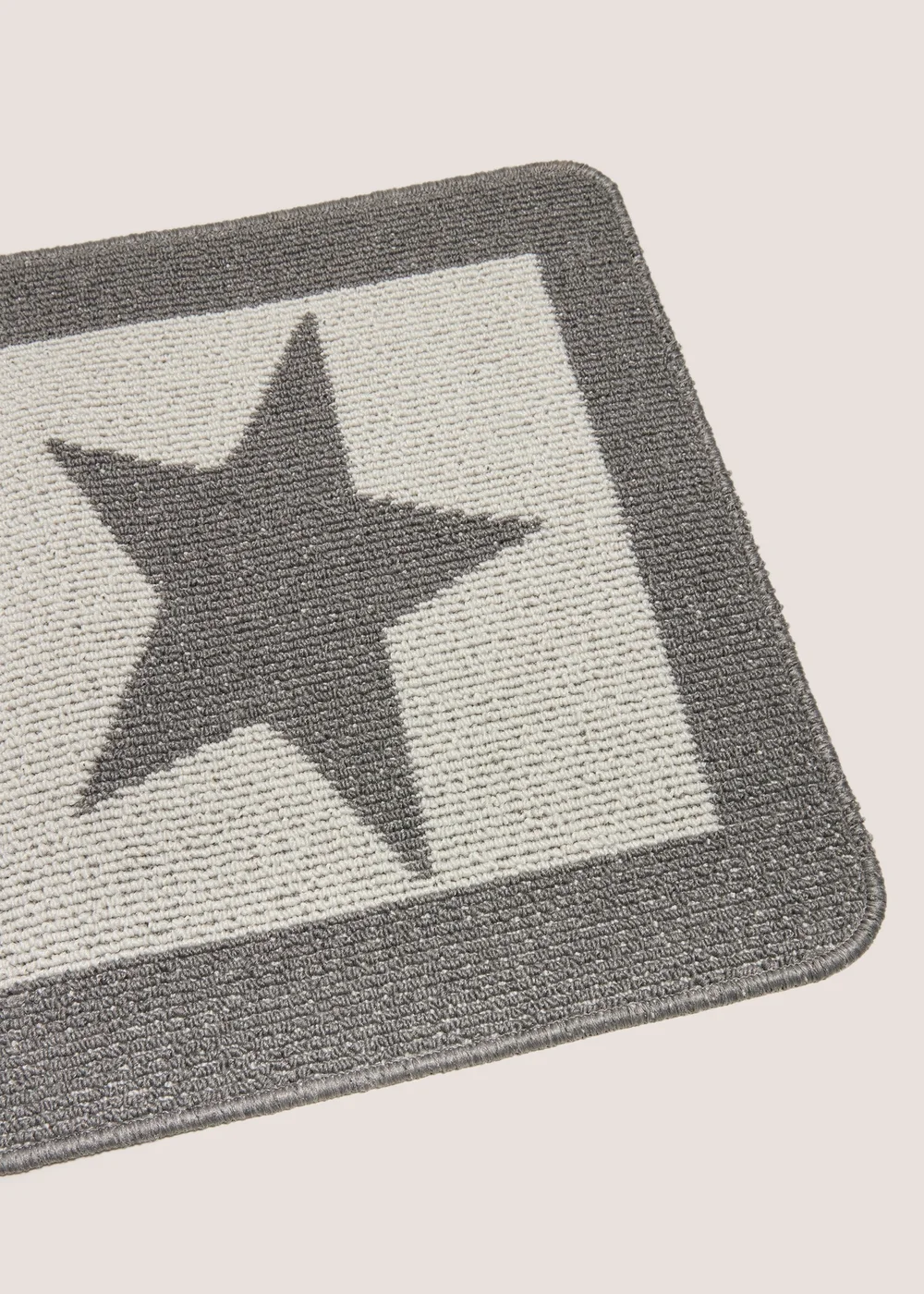 Silver Star Print Doormat Image 2
