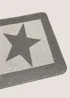 Silver Star Print Doormat Image 2