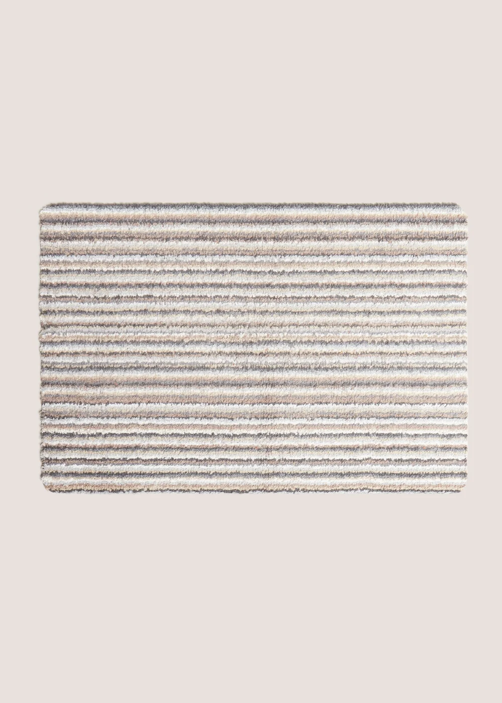 Natural Stripe Cotton Doormat (50cm x 75cm) Image 1