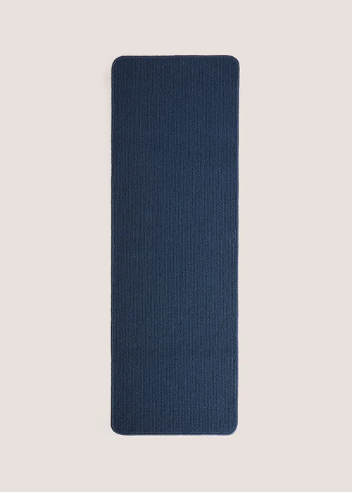 Navy Boucle Loop Runner (50cm x 150cm) Image 1