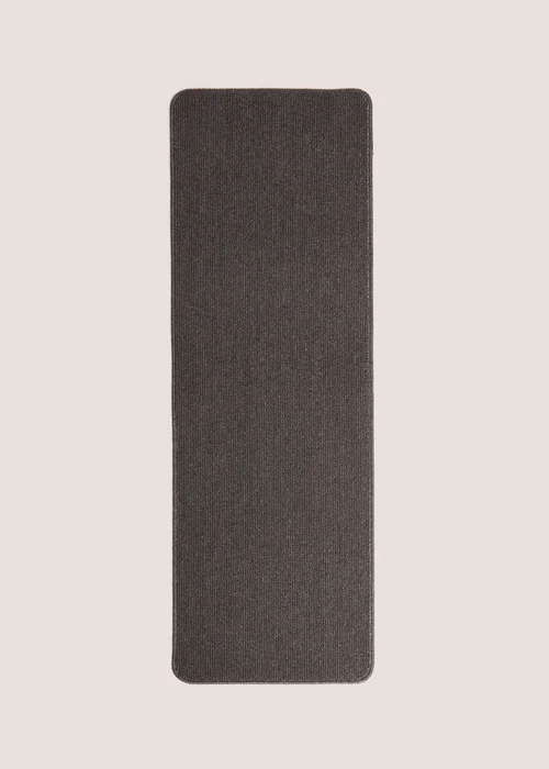 Charcoal Boucle Loop Runner Image 1
