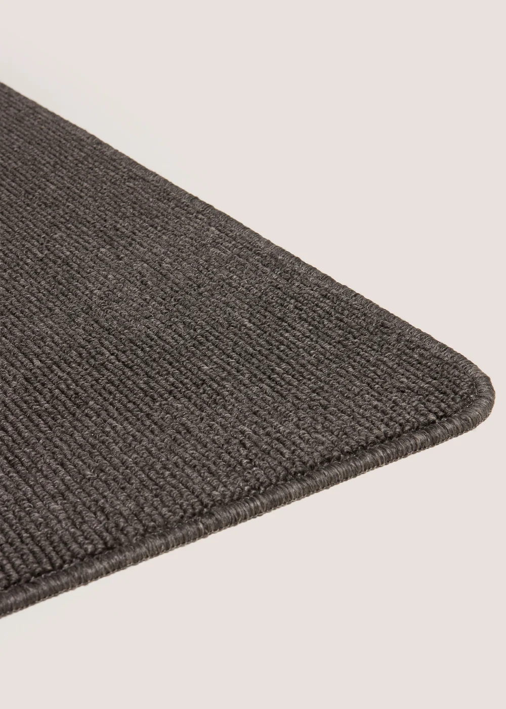 Charcoal Boucle Loop Runner Image 2