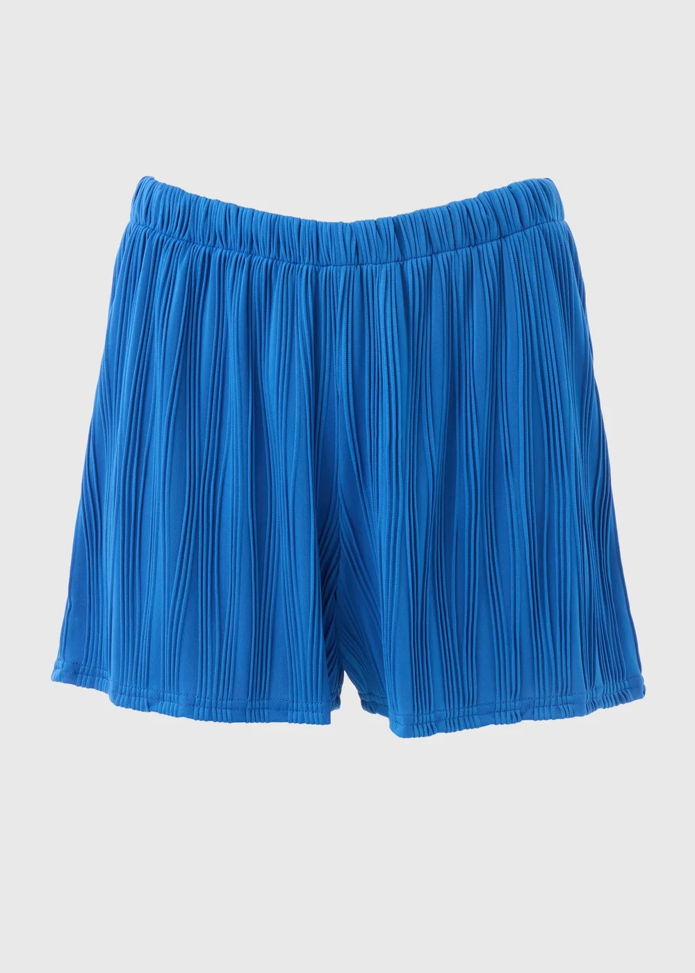 Blue Textured Co-Ord Shorts - 8 Image 5