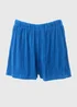 Blue Textured Co-Ord Shorts - 8 Image 5
