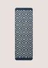 Navy Geometric Runner Image 1