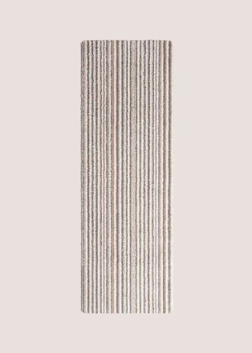Natural Stripe Cotton Runner (50cm x 150cm) Image 1