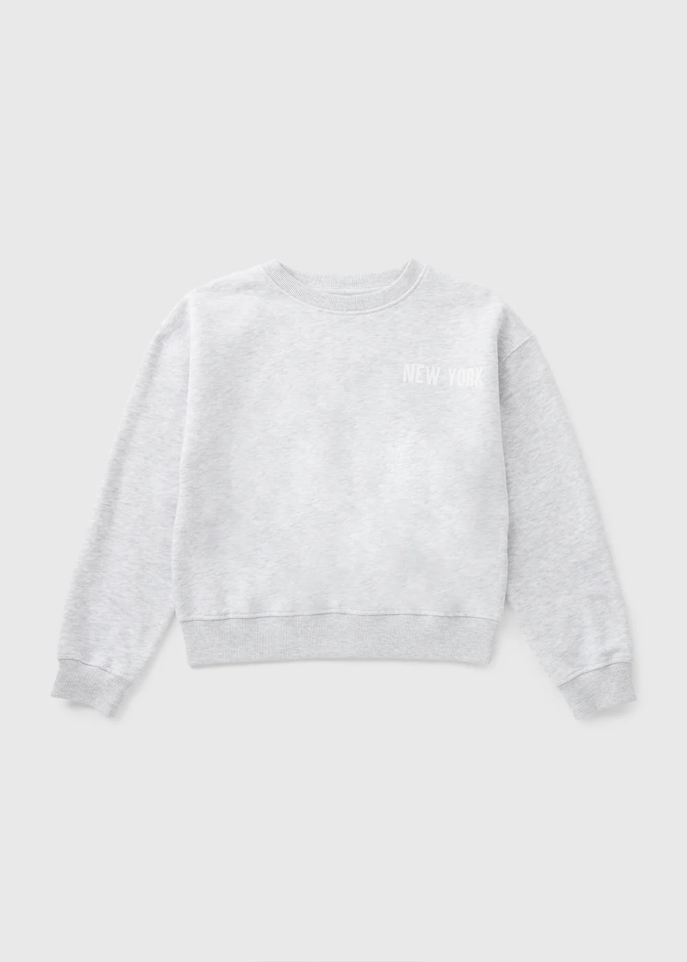 Girls Grey New York Sweatshirt (7-15yrs) - 7 Yrs Image 1