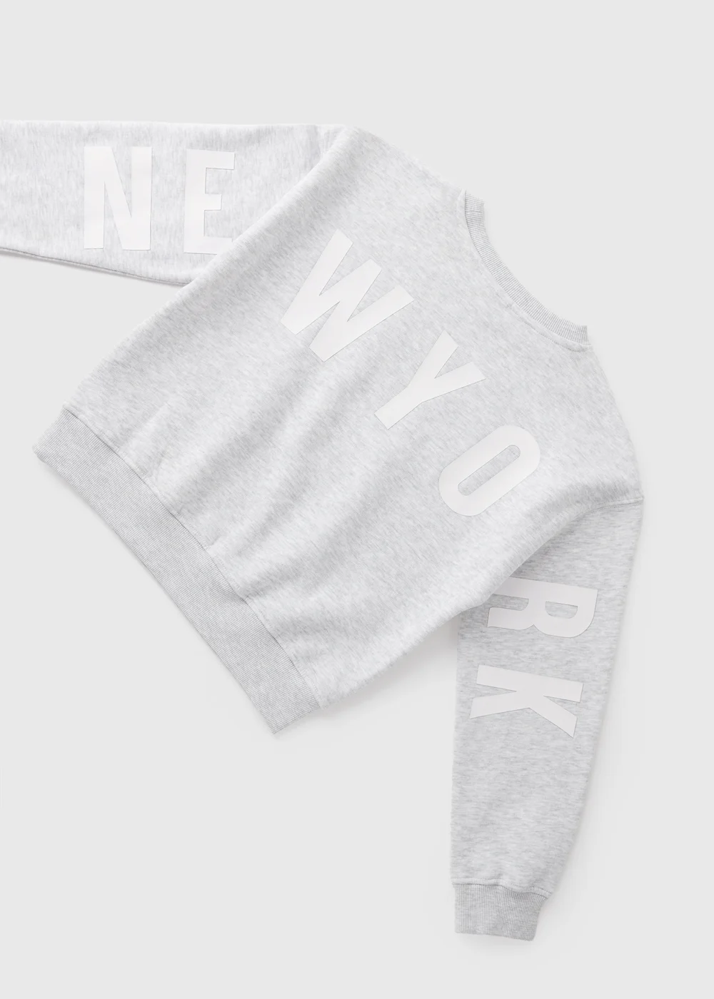 Girls Grey New York Sweatshirt (7-15yrs) - 7 Yrs Image 2