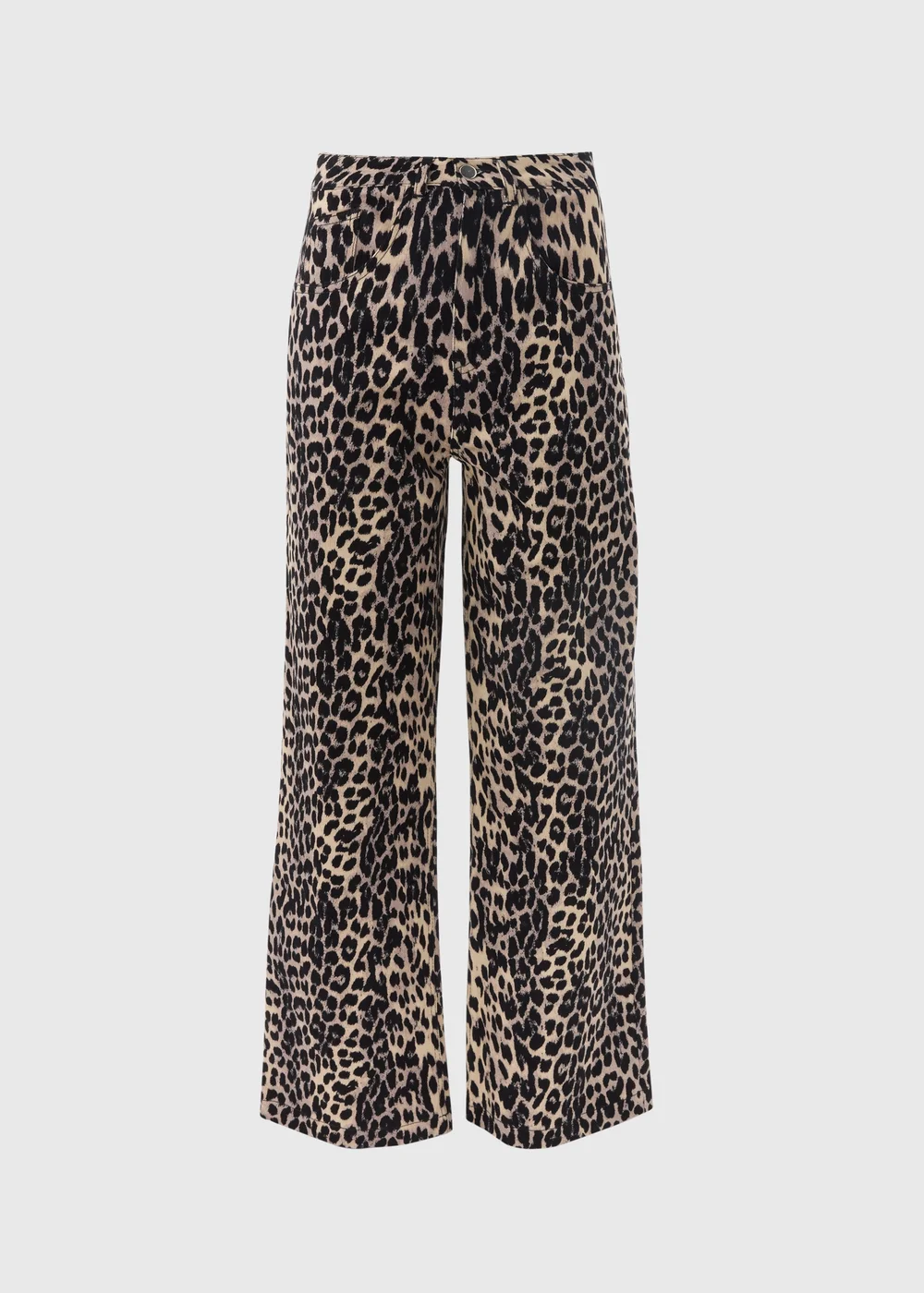 Brown Leopard Print Jeans - 8 Image 5