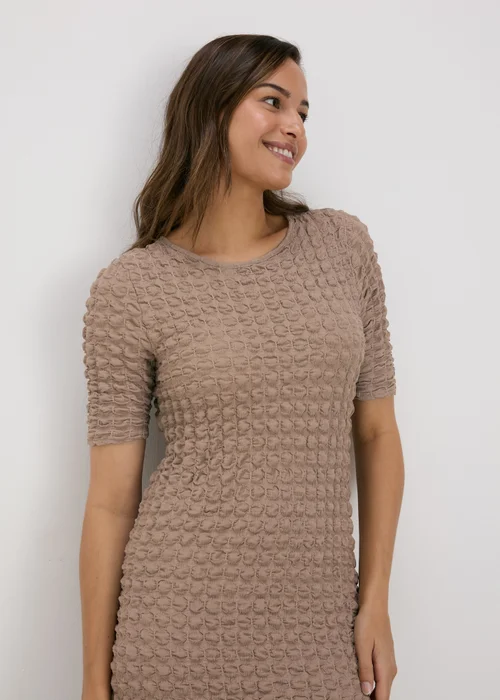 Stone Textured Midi Dress - 8 Image 3