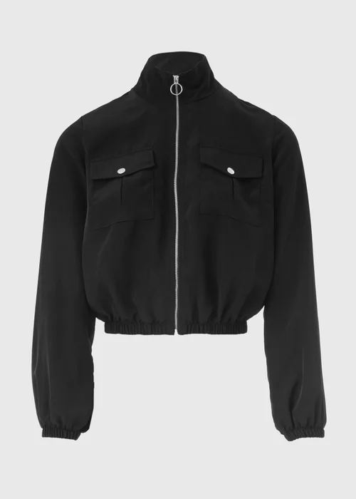 Black Lightweight Bomber Jacket - 8 Image 5