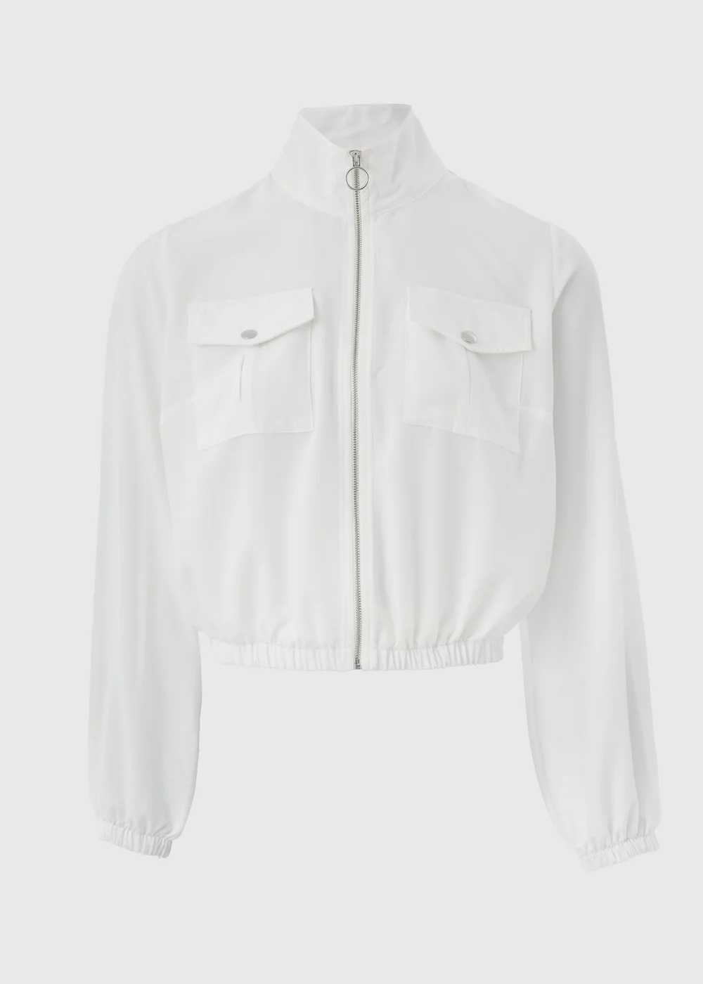 Ivory Lightweight Bomber Jacket - 8 Image 5