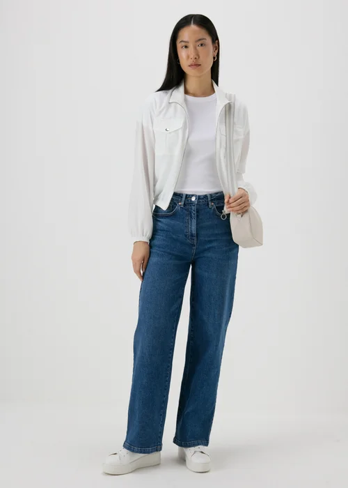 Ivory Lightweight Bomber Jacket - 8 Image 4