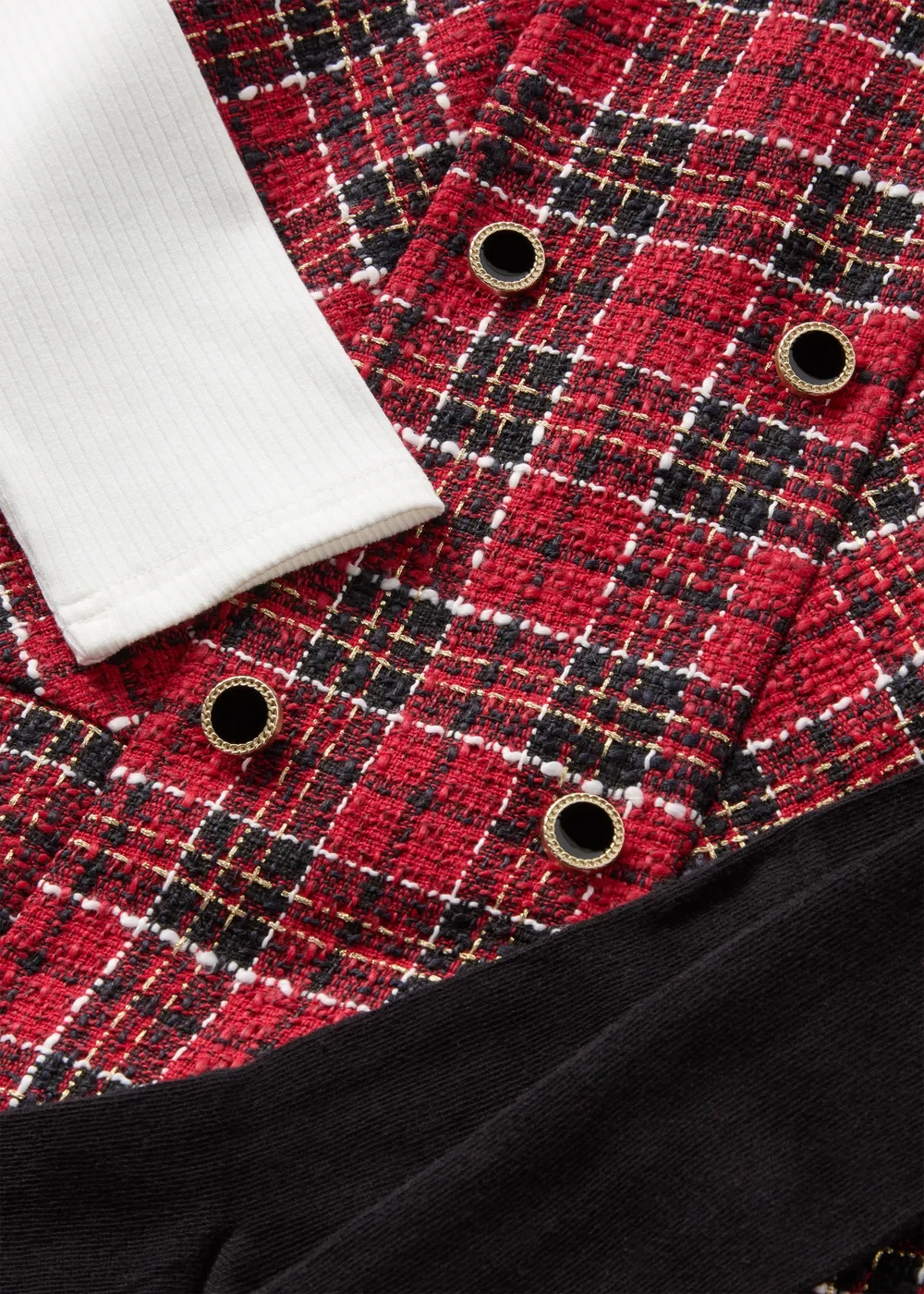 Girls Red Check Top & Pinafore Set (1-7yrs) - 1 half year to 2 Image 2