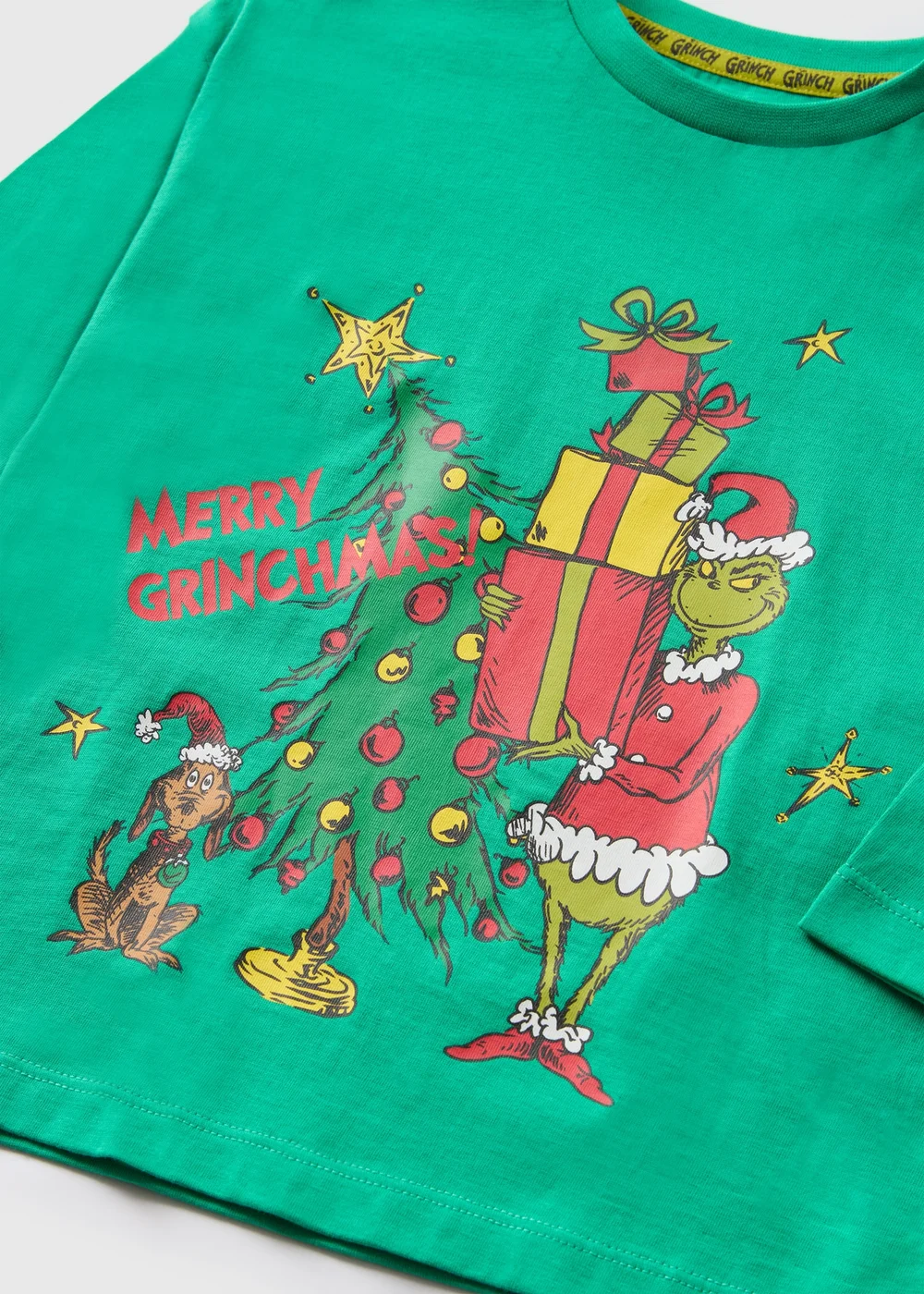 Grinch Kids Green Christmas Long Sleeve Top (1-7yrs) - 1 to 1 half years Image 3