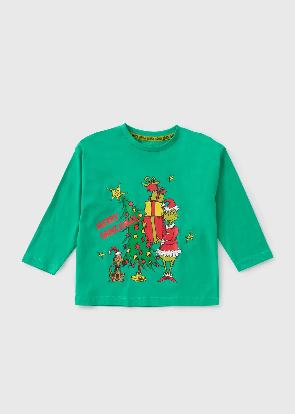 Grinch Kids Green Christmas Long Sleeve Top (1-7yrs) - 1 to 1 half years Image 2
