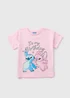 Disney Kids Pink Stitch & Angel Birthday T-Shirt (1-7yrs) - 1 to 1 half years Image 1