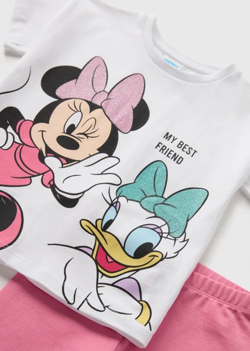Disney Kids Pink Top & Shorts Set (1-7yrs) - 1 half year to 2 Image 2