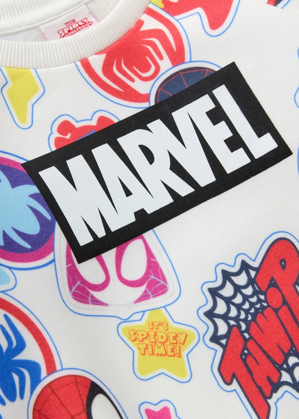 Marvel Kids Cream Spidey & Friends Sweatshirt (1-7yrs) - 1-1.5 Yrs Image 2