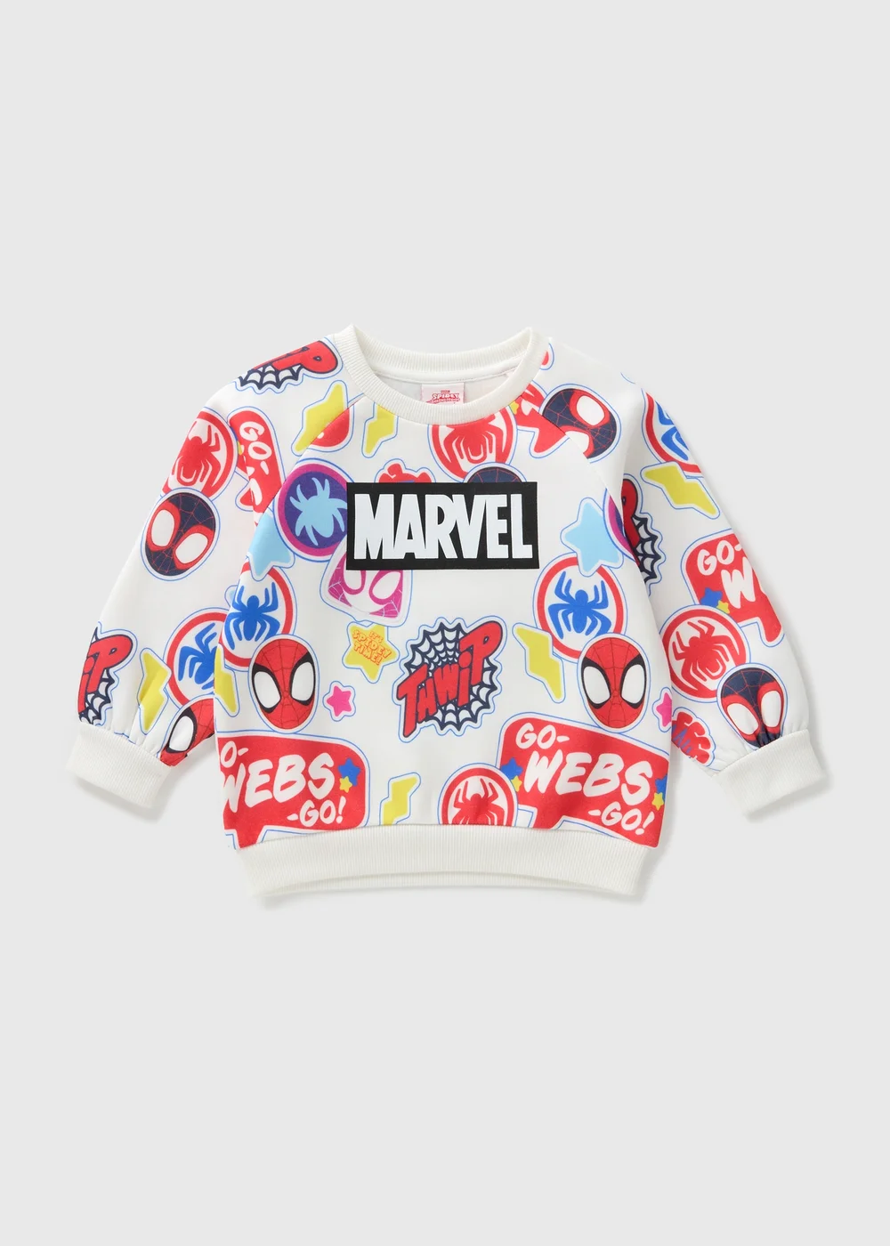 Marvel Kids Cream Spidey & Friends Sweatshirt (1-7yrs) - 1-1.5 Yrs Image 1