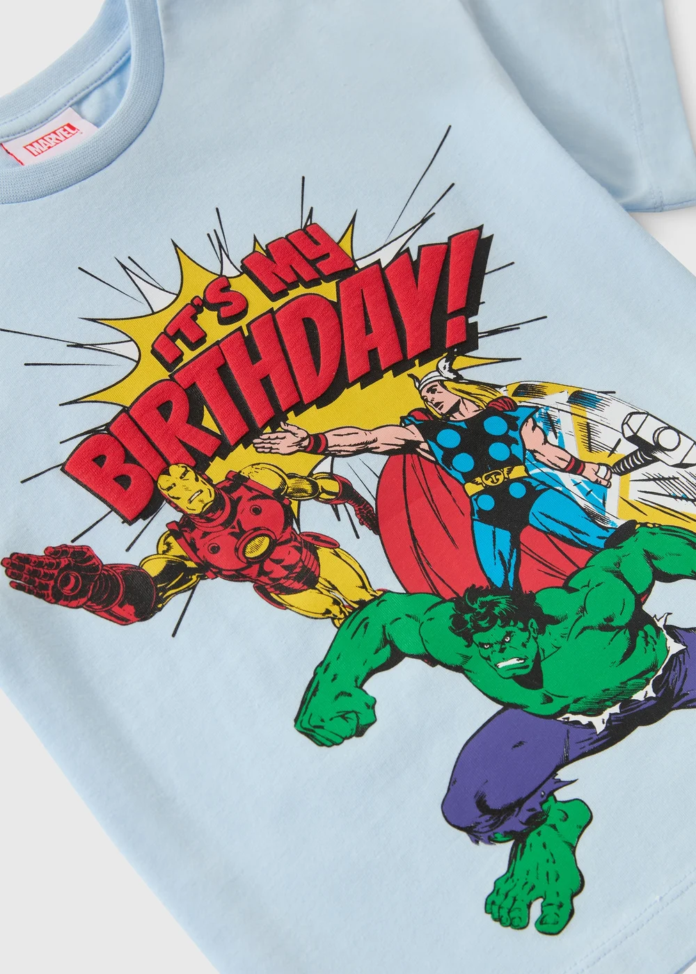 Marvel Boys Blue Birthday T-Shirt (1-7yrs) - 1 half year to 2 Image 2