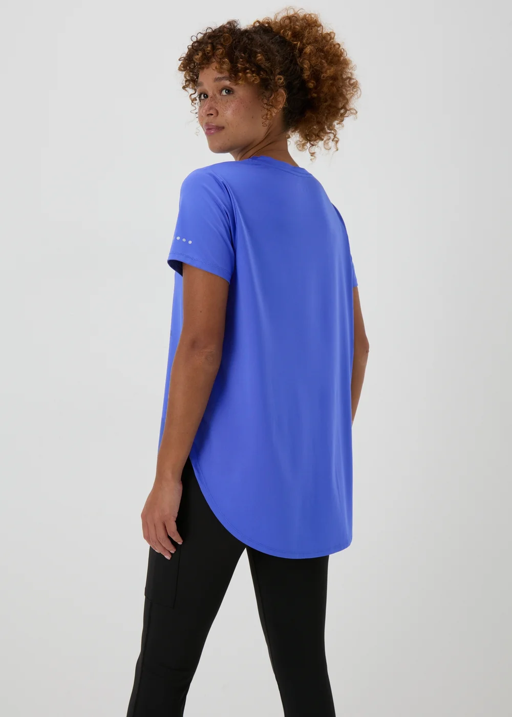 Souluxe Blue Longline T-Shirt - Small Image 2